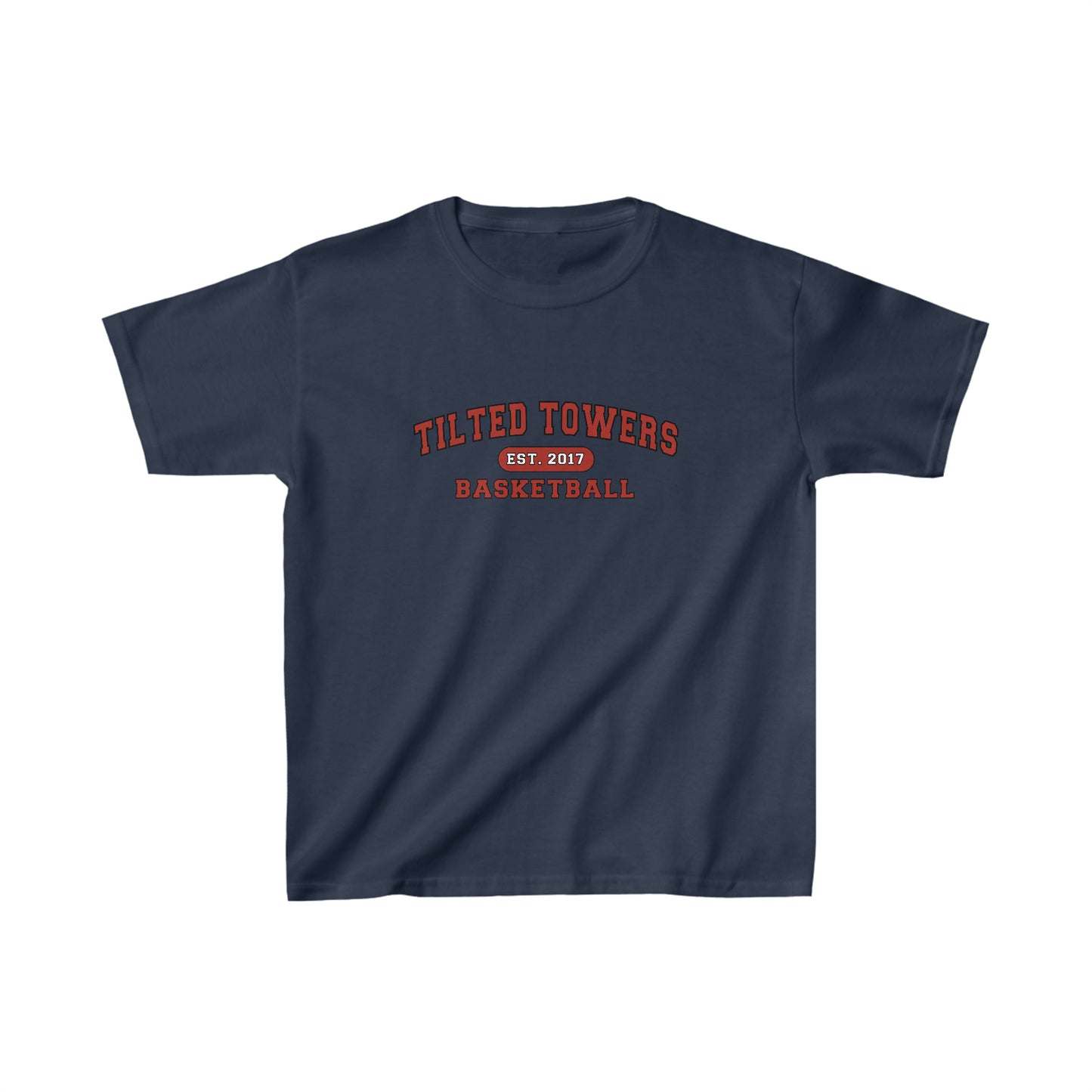 Kids Size Tilted Towers Basketball T-Shirt