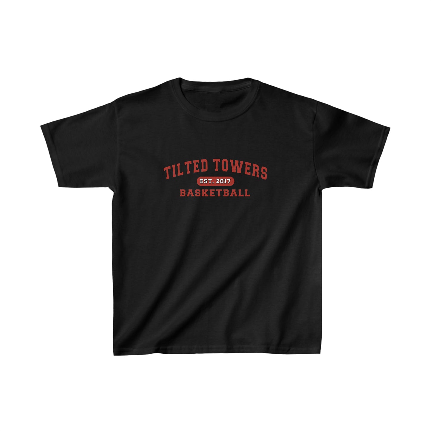 Kids Size Tilted Towers Basketball T-Shirt